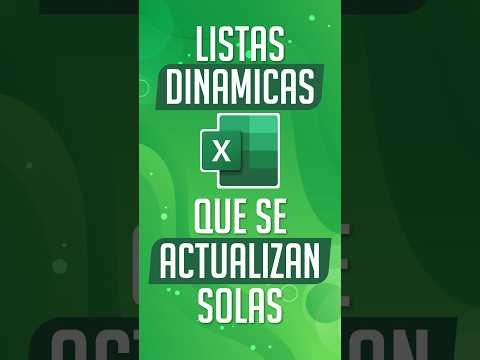 🤯 Listas en Excel que se ¡ACTUALIZAN SOLAS!