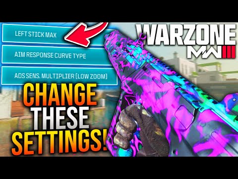 WARZONE: New BEST AIMING SETTINGS You NEED To Be Using! (WARZONE 3 Best Controller Settings)