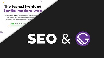 SEO & Gatsby // How Gatsby Works in terms of Search Engine Optimization