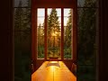 Golden Sunset Cabin 🌅 #SunsetCabin #GoldenLight #UrbanTile #NatureHome #CalmScene