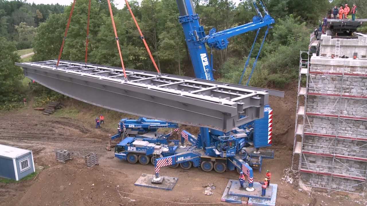 APB Plzeň - přeprava a ukládání mostní konstrukce Dublovice - Znosim