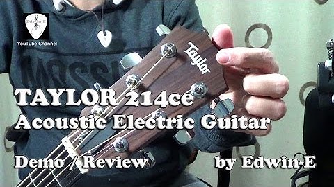 Taylor 214ce Acoustic Electric Guitar Demo / Review strung with Elixir Polyweb Strings