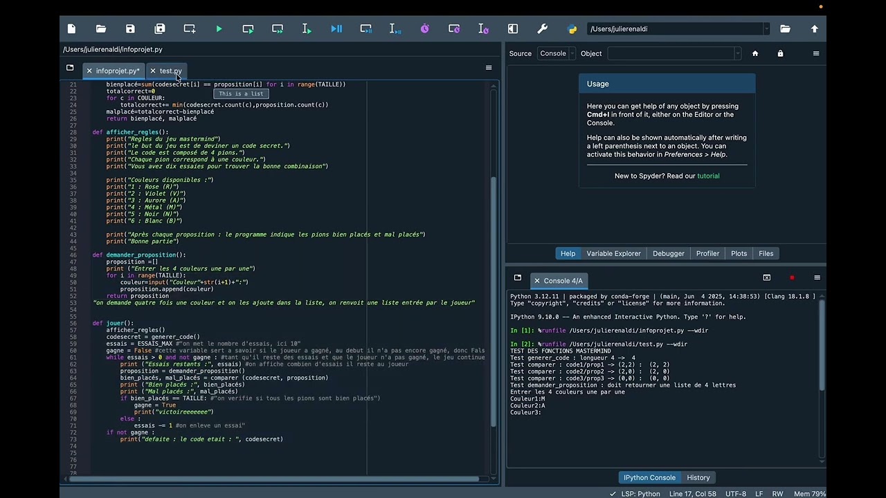 projet informatique Alizee Julie spe B 