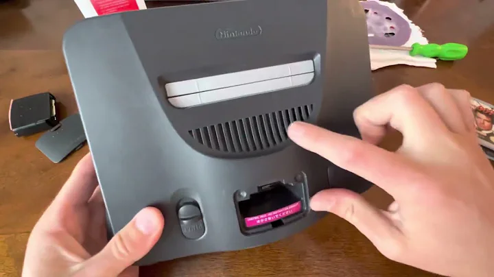 How to clean your Nintendo 64 without taking it apart ( no game bit needed)