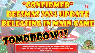 BEESMAS 2024 UPDATE *CONFIRMED* in MAIN GAME [] BEE SWARM SIMULATOR [] ROBLOX