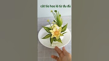 My tran 77, cắt tỉa hoa từ củ quả #mytran77 #tiahoaqua #caving #fruitdecoration #trending #my #arts