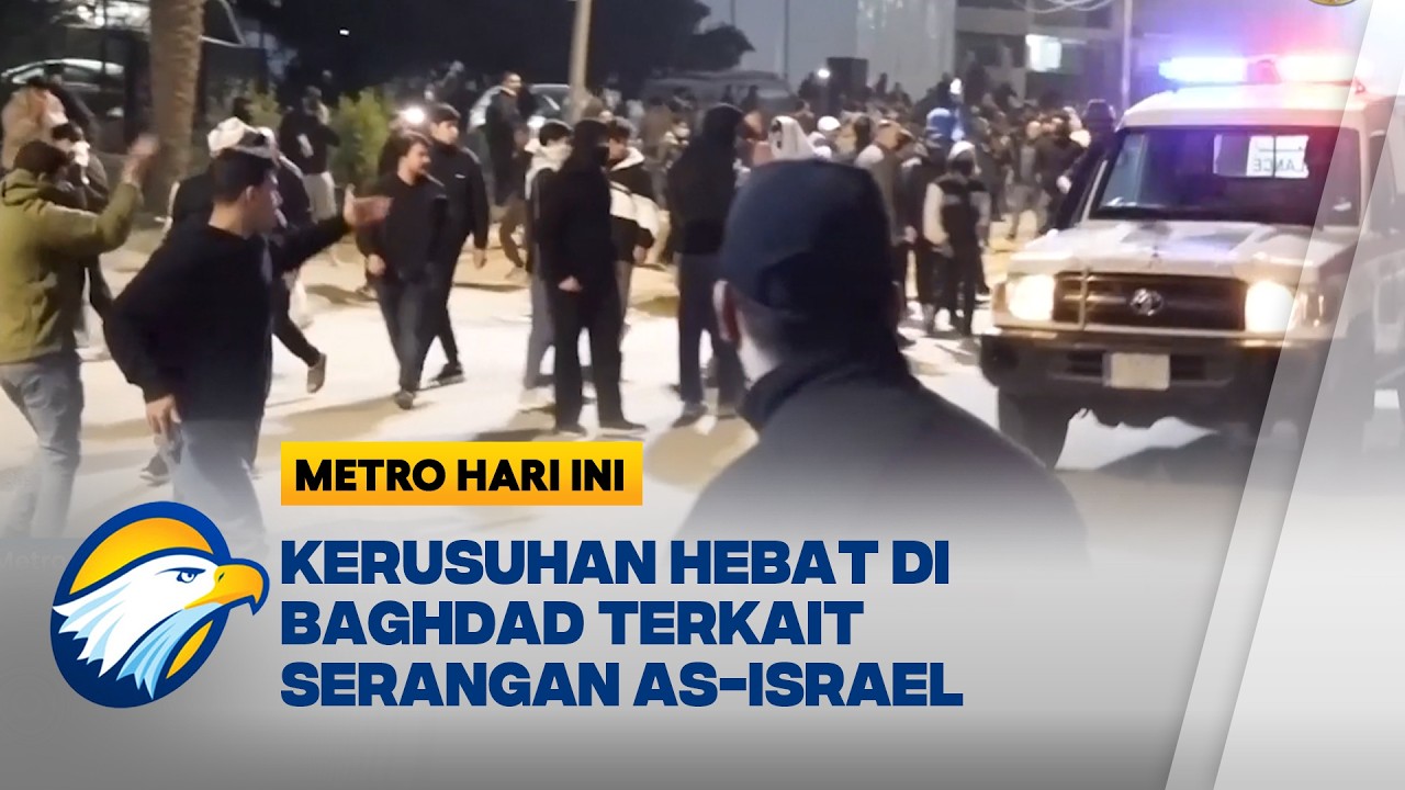 Protes Meletus Di Depan Kedubes AS Irak di Baghdad - [Metro Hari Ini]