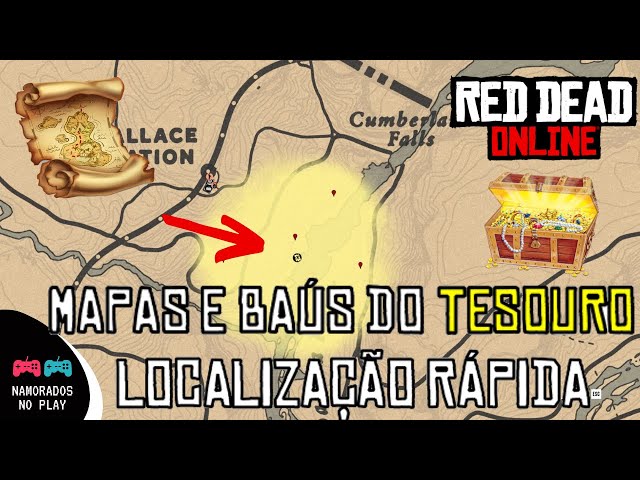 Red Dead Online  Localização do Tesouro 