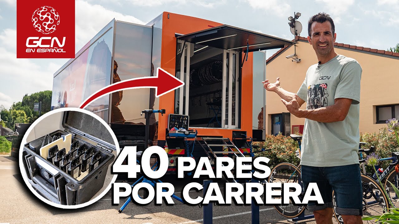 ¿Qué hay dentro de un camión de mecánicos de un equipo del World Tour?