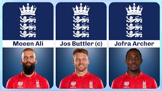 England Squad for T20 World Cup 2024 | Data in Pixels |