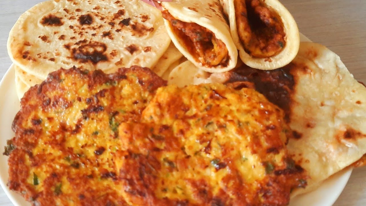 فكرة اليوم باش تعجبكم برشا/فطاير الدجاج في الطاوة مع خبز السميد المنفوخ وبلاش خميرة