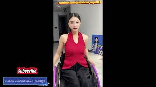 Daily life with paraplegic girl on wheelchair 2 #paraplegic #wheelchair #disability #disabled