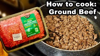 How To Cook Ground Beef | on the stove