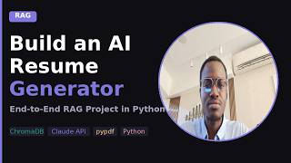 Build an AI Resume Generator with RAG | Real-World End-to-End Python Project