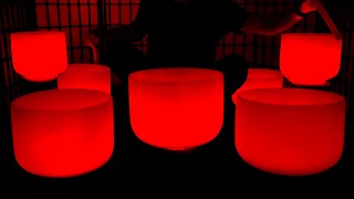 432Hz Healing Sound Bath 💤 Release Tension - Deep Sleep & Chakra Healing Crystal Bowls