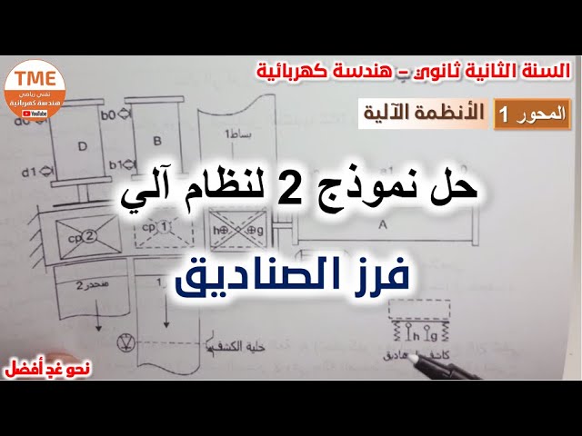 نظام آلي لفرز الصناديق سنة ثانية