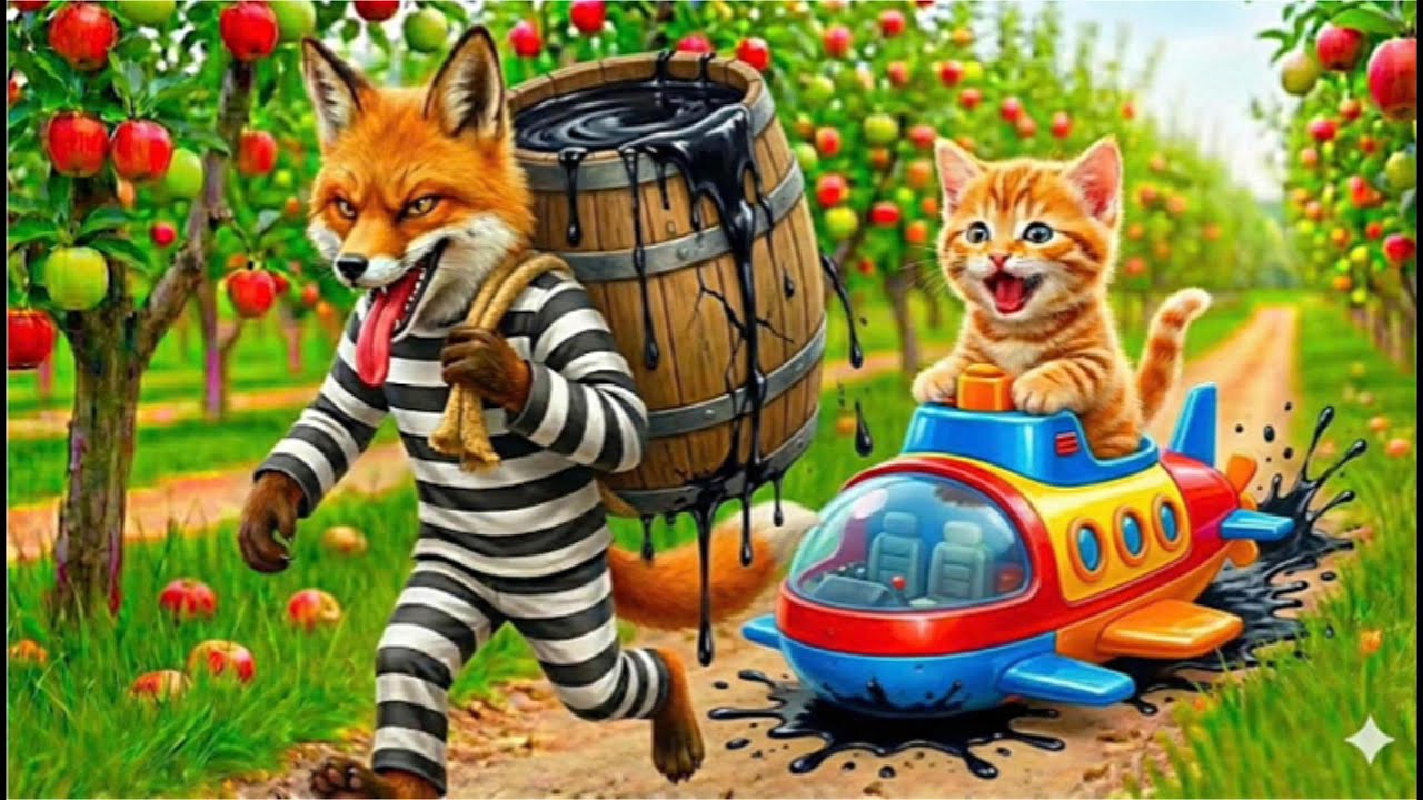 Mama Cat Trims Fur on the Farm and Makes Tiger Hat For Kittens At Home🐾🎩🐯