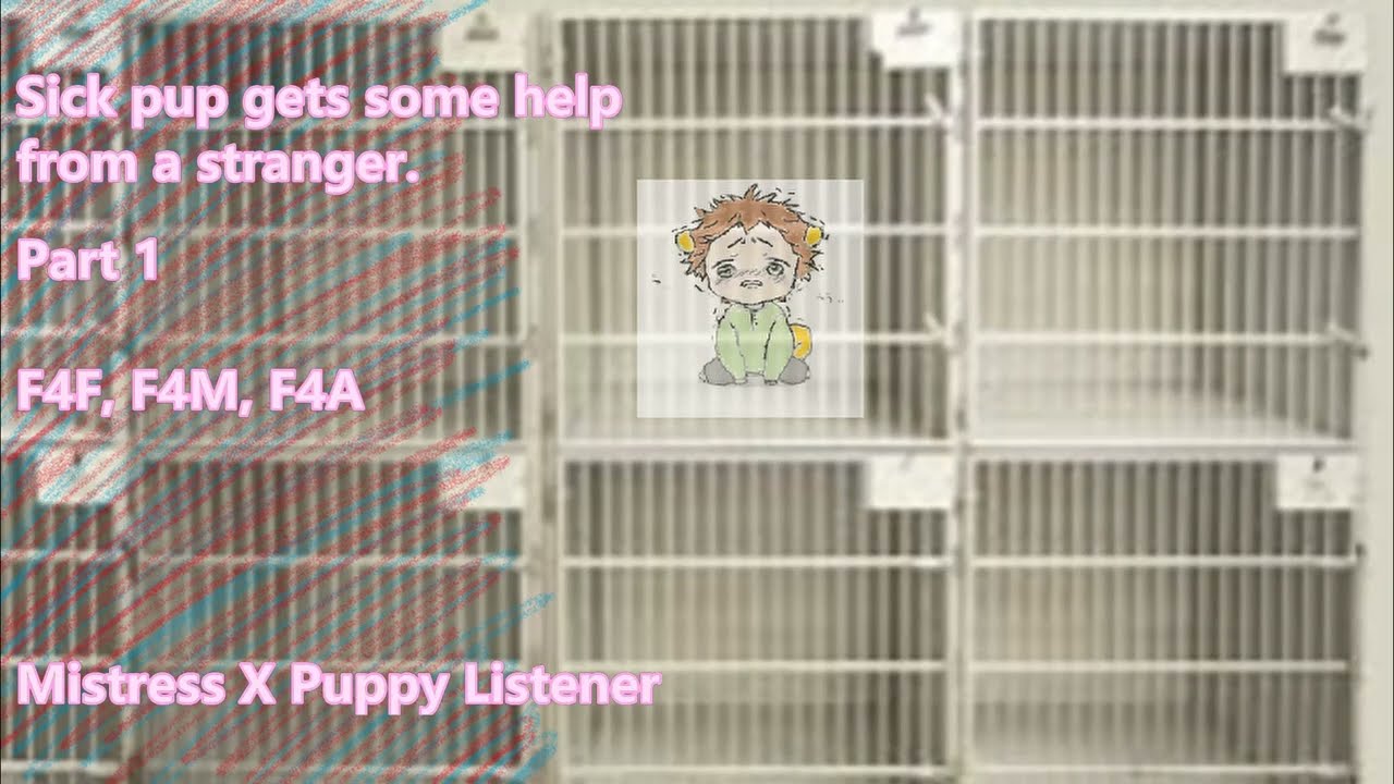 Sick pup gets help from a stranger. (Part 1) Mistress X Puppy Listener