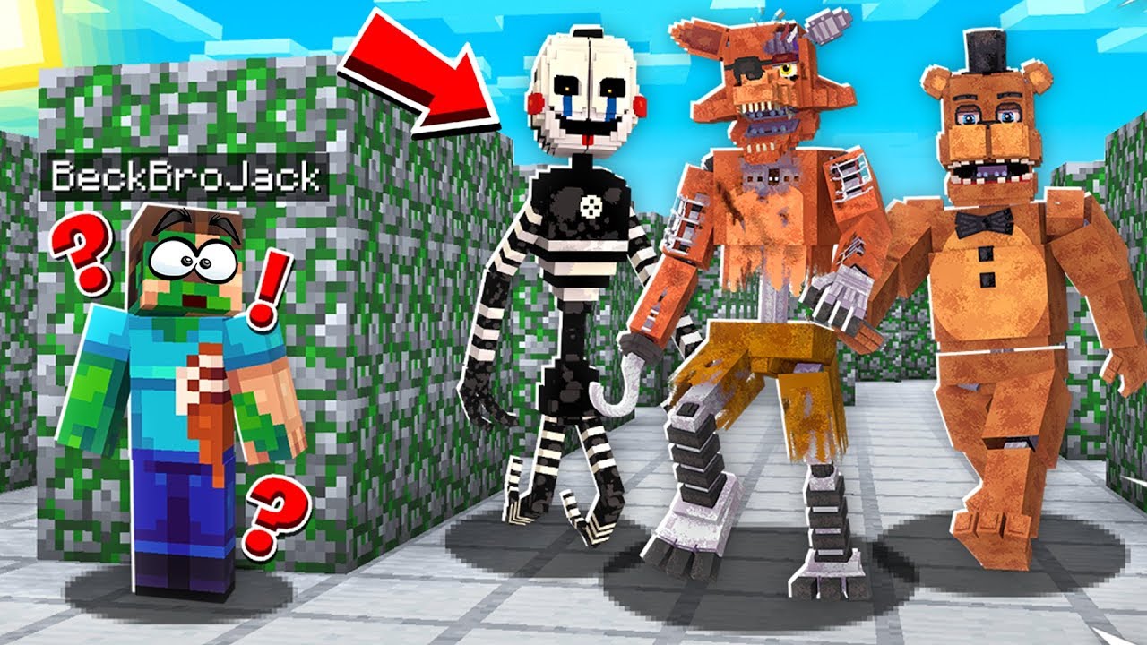ESCAPE The FNAF Minecraft MAZE YouTube
