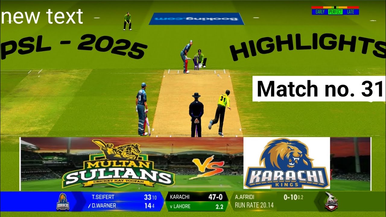 PSL-2025 🏆 ll LAHORE VS KARACHI KINGS ll HIGHLIGHTS