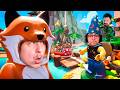 Pegando o CUbo dos AMIGOS! no Lego Party com os colegas SAIU DO CONTROLE !(Alazoka, Bit, Dino e Vx)