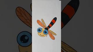 Cute Dragonfly Coloring 🪰 | Fun Insect Art for Kids #shorts Profile