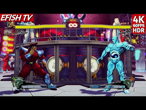 M. Bison vs Seth (Hardest AI) - Ultra Street Fighter IV