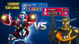 "INSANE 1v1 Frag Battle! 🔥 Legendary Robot vs Insane Skeleton Cowboy | Apple H4X vs Francois" screenshot 2