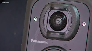 Which Spokane law enforcement agencies use body cameras after historic Chauvin case