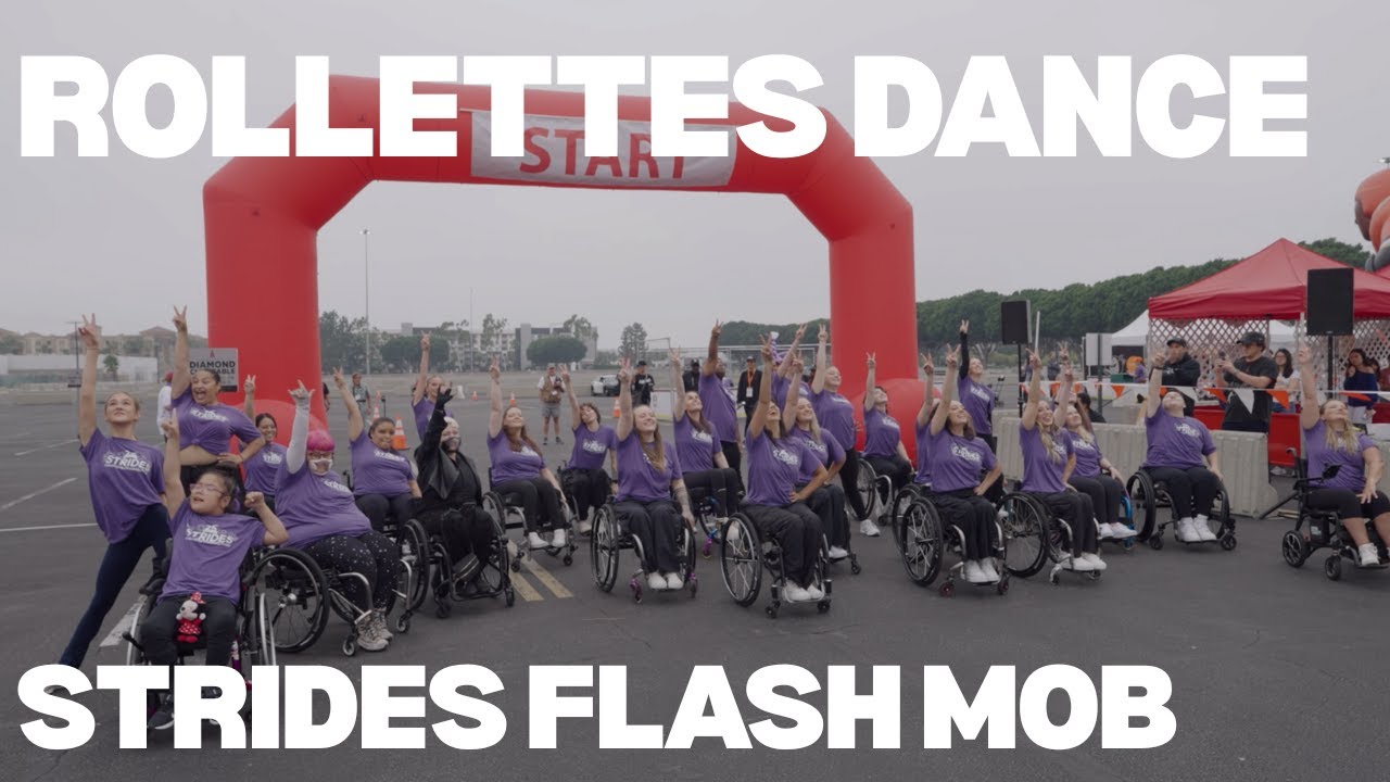 Rollettes Strides Event Flash Mob Performance: Disability Celebration