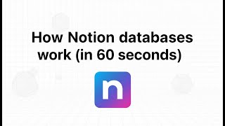 How Notion databases work (in 60 seconds)