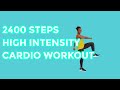 Get over 2000 STEPS| Cardio Workout (High intensity, Low impact)