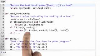Writing Hand Rank - Design of Computer Programs