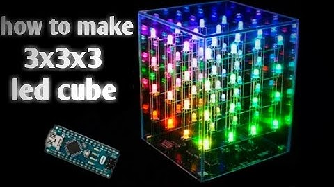 How to make LED cube //3*3*3 led cube