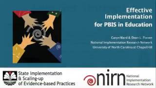 Effective Implementation for PBIS in Education