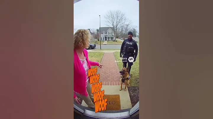 Police K9 Walks Up… HOA Karen Completely LOSES IT 🤣🐕🔥#DoorbellCam #HOA #Karen #Dog #Viral #subscribe