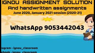 Ignou CLIS assignment solution 2021 || ignou assignment solution ||ignou