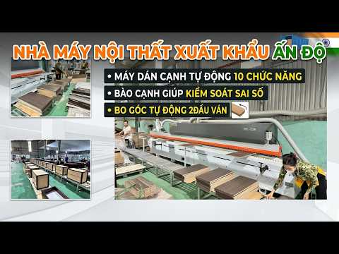 PRO-720m | Máy Dán Cạnh Tự Động 10 Chức Nặng tại Nhà Máy Sán Xuất Nội Thất Xuất Khẩu Ấn Độ - HOLZTEK