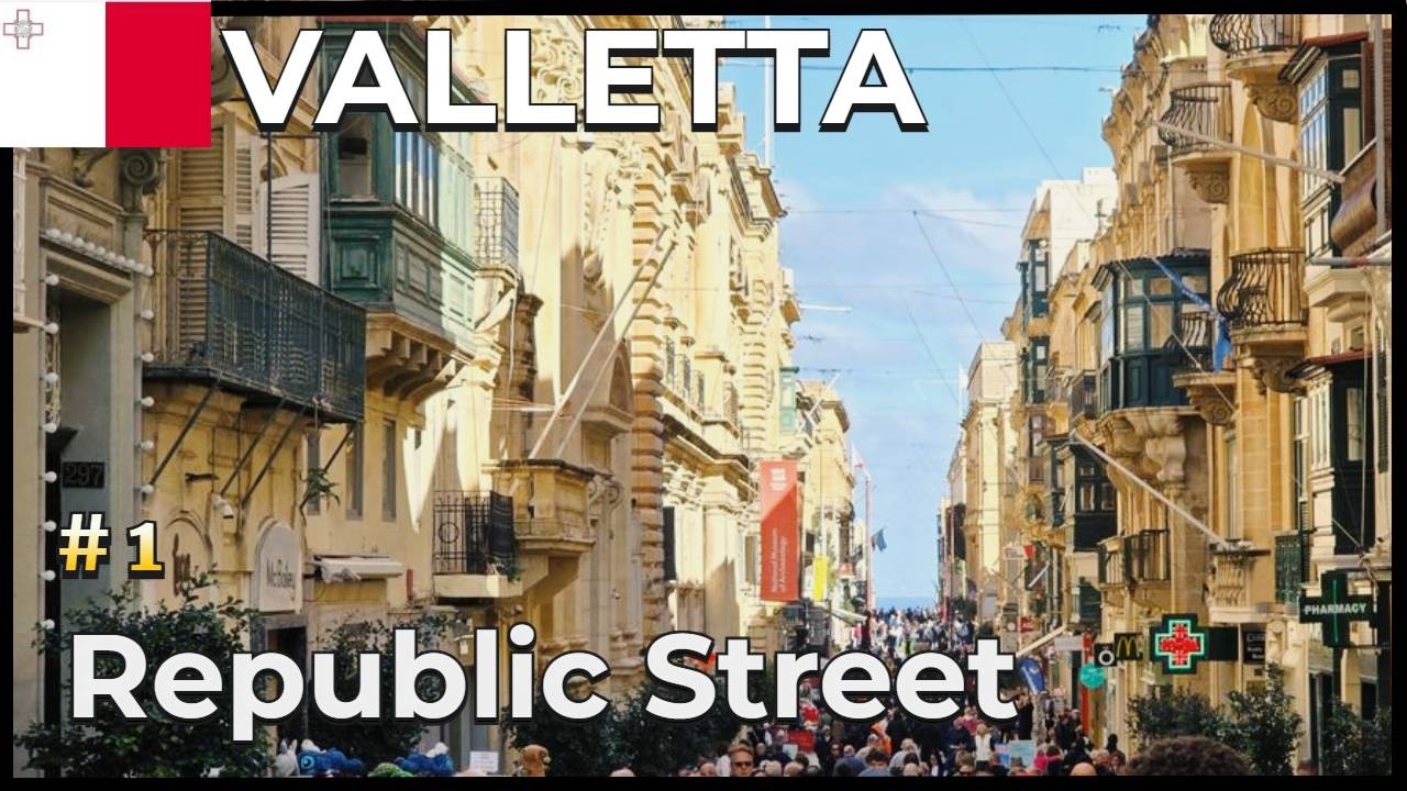 Valletta Strolls #|1: Republic Street Highlights | Narrated Walking Tour