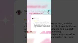 Review from a happy client 🇨🇦 #canadaimmigration #immigration #ssimmigration #review