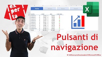 EXCEL – TRUCCHI E SEGRETI: 🧭 I pulsanti di navigazione: rendi il tuo report professionale (no VBA)