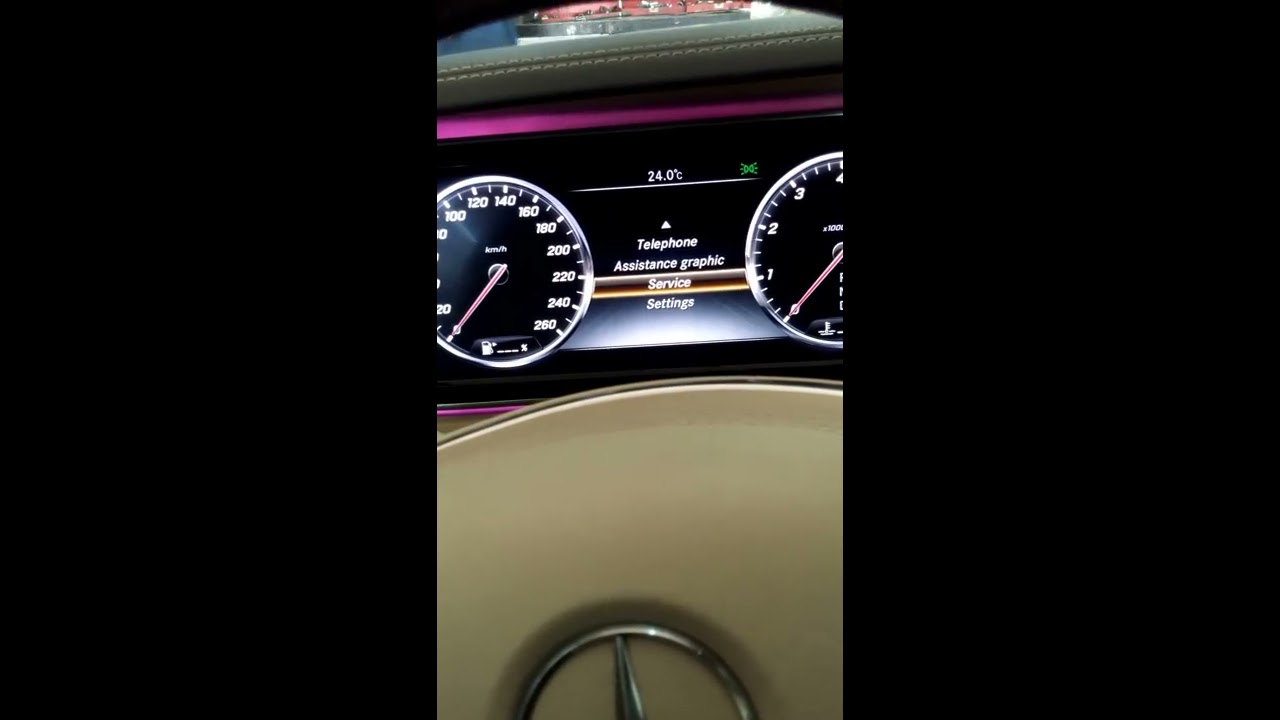 How To Reset Service Of Mercedes Benz W222, S Class - YouTube