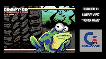 Frogger Arcade (Commodore 64 / Gameplay #1747)