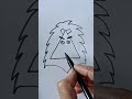 how to draw cute animal face 😍😈 with  triangle.name the animal? #doodleart #doodlelove #doodleaday