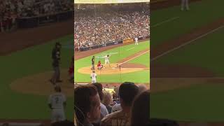 Fat kid with autism screams let’s go nino as Fernando Tatis Jr hits a home run