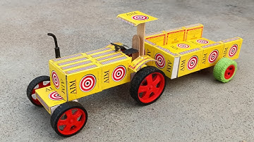 How To Make Matchbox Tractor trolley at Home - Diy Mini Tractor Trolley - Science Project  Part 1