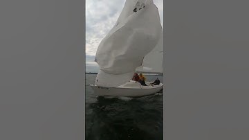 A spinnaker launch close up and in the chase #sailing #yachting