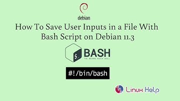 How to Save user inputs in a file with Bash Script on Debian 11.3