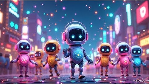 Five Little Robots — Beep Beep Count! | Fun Kids Nursery Rhyme | Robot Counting Adventure