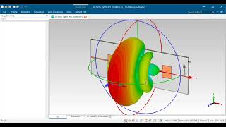 13 dbi gain 1x4 array antenna for 24ghz and 2,4ghz in cst